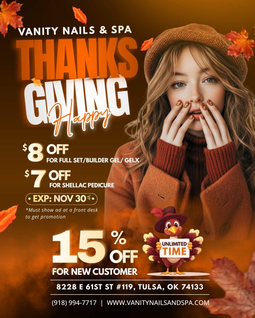Vanity Nails & Spa – Happy ThanksGiving promo 2 (1)
